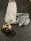 Nostalgic Warehouse 701999 Vintage Victorian Egg and Dart Solid Brass Single Dummy Door Knob - Antique Brass