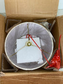 JONATHAN Y JYL1021A February 21" Glass/Metal LED Table Lamp Contemporary Bedside Desk Nightstand for Bedroom Living Room Office College Bookcase LED Bulb Included, White/Brass Gold