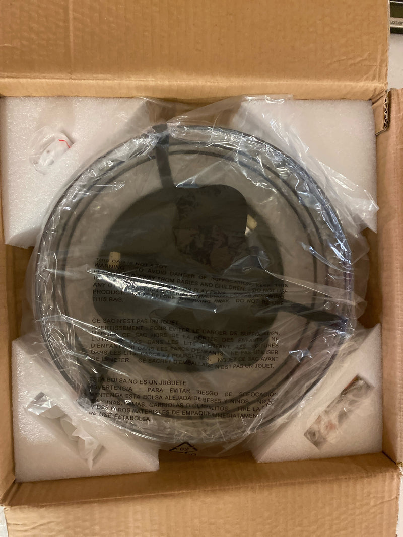 Matrix decor MD-F8256110V 12.7 in. Indoor Matte Black Flush Mount Crystal Cage Ceiling Fan with Light and Remote Control