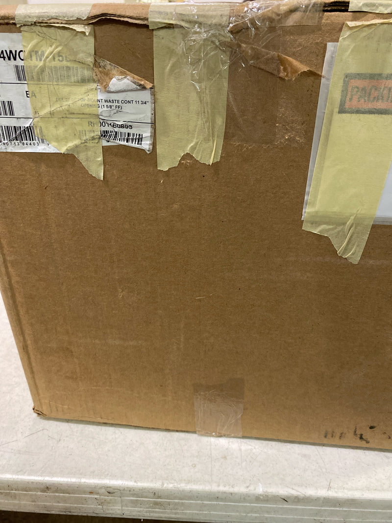 Rev-A-Shelf 4WCTM-15DM2-162 Wood Classics 11-3/4"W Top Mount Pull Out Double 27 Qt / 6.75 Gallon Trash Can System for Face Frame Cabinets - Maple / White