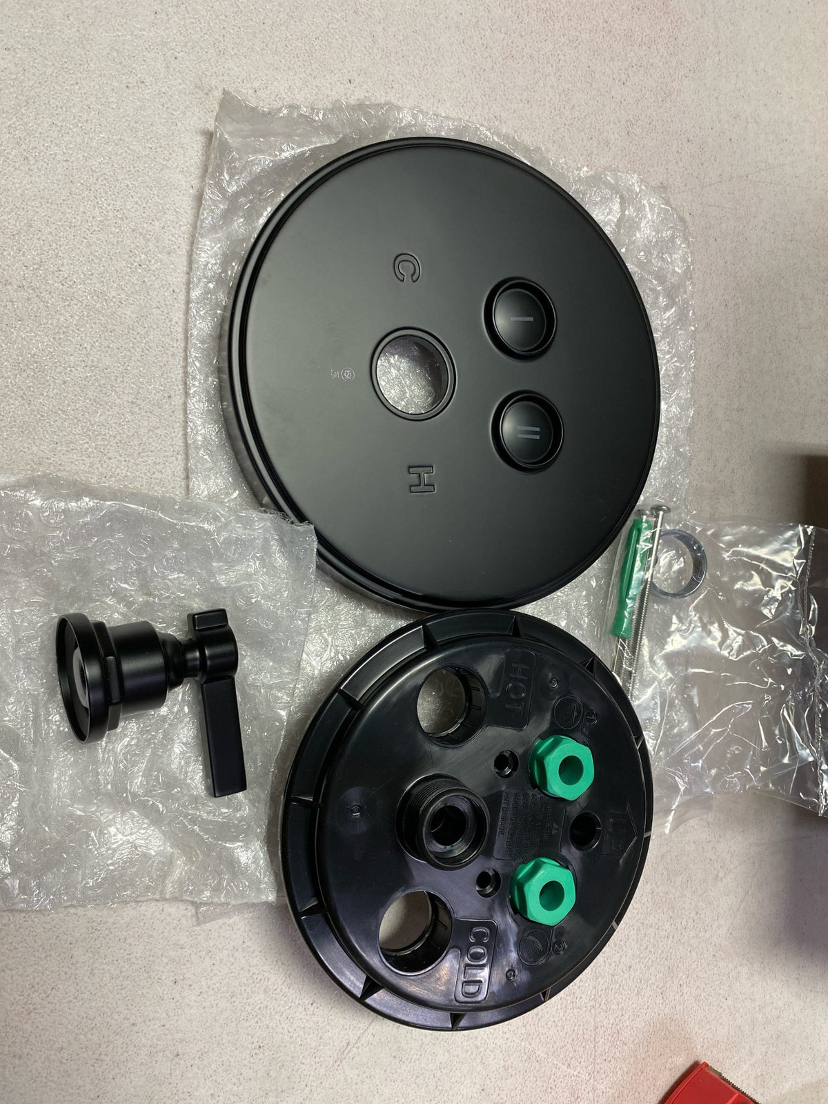 Signature Hardware SHGF8040MB Greyfield Simple Select 2-Way Pressure Balance Shower Trim Only - Less Rough-In Valve - Matte Black