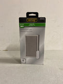 Defiant 18000021 Wireless Battery Operated Doorbell Kit with Wireless Push Button, Nickel with Gray Fabric