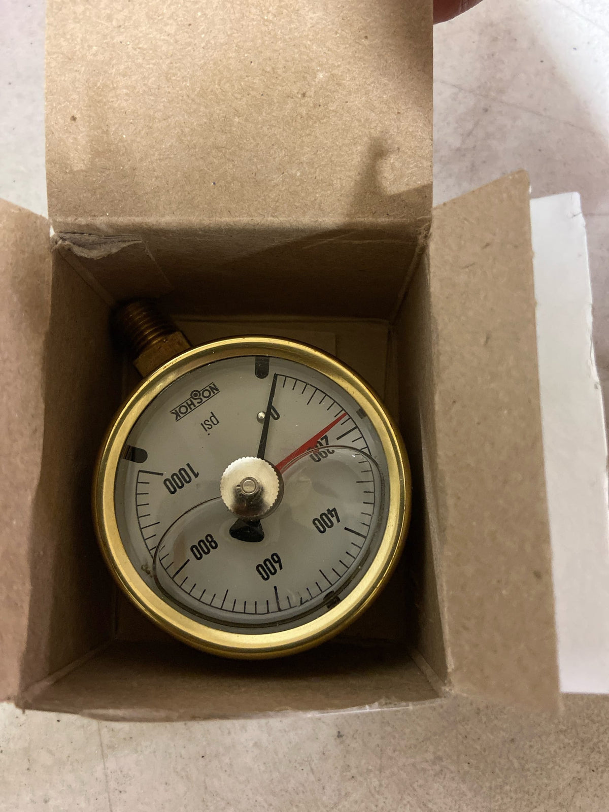 Noshok Brass Case Pressure Gauge, MIP, 10000 psi