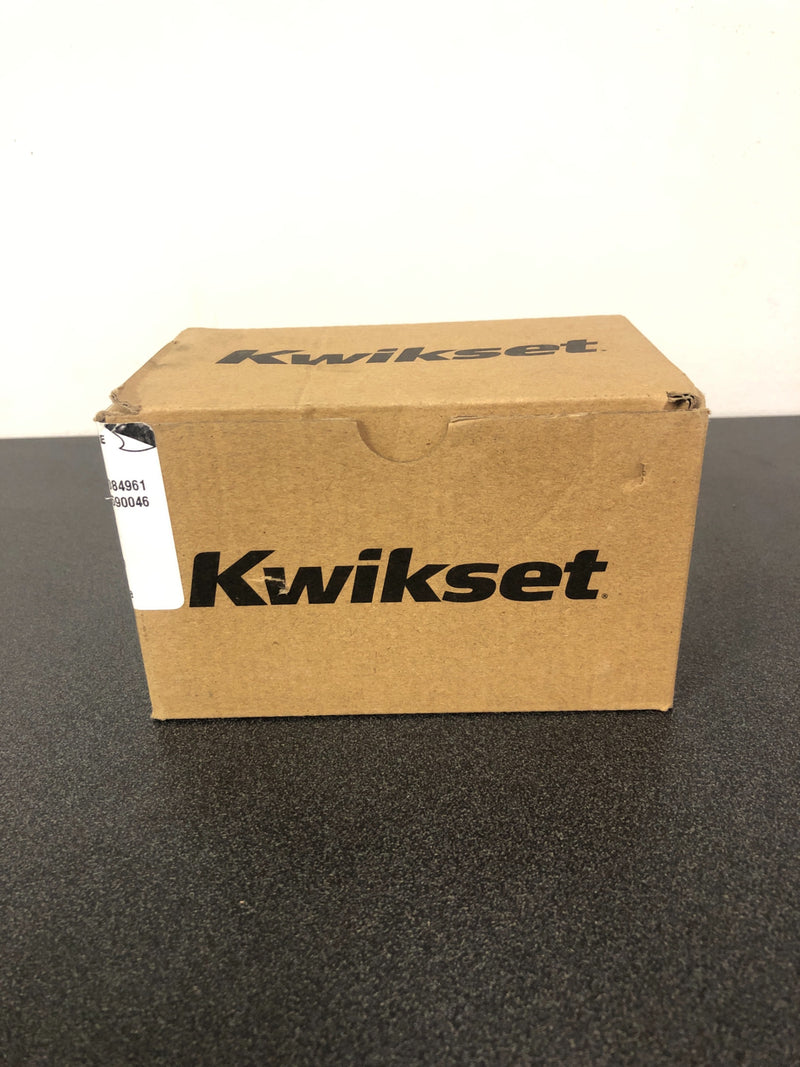 Kwikset Low Profile Single Cylinder Deadbolt 258RDT 514SMT Matte Black, OPEN BOX