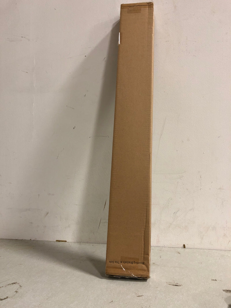 Unbranded 10793478351138 White Cordless Room Darkening Vinyl Mini Blinds with 1 in. Slats-24.5 in. W x 72 in. L (Actual Size 24 in. W x 72 in. L)