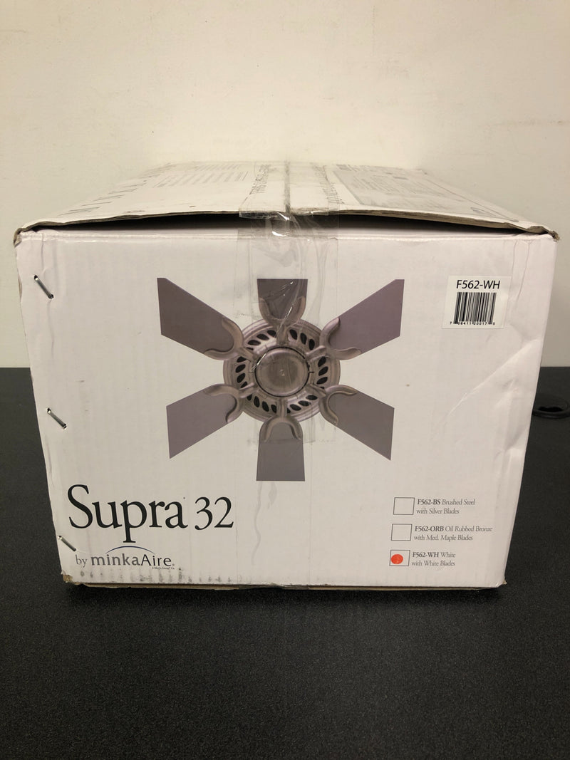 MinkaAire Supra 32" 6 Blade Indoor Ceiling Fan - White