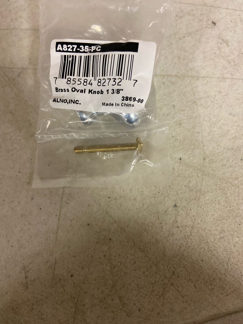 Oval Knob Finish: Polished Chrome, Size: 1.25" H x 0.88" W x 0.5" D