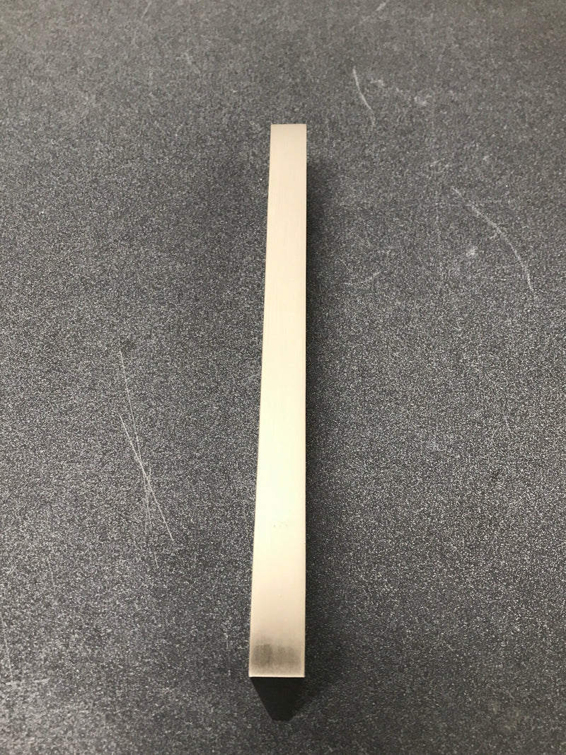 Berenson 2318-1BPN-P Swagger 8-13/16" (224 mm) - Center to Center Modern Angled Cabinet Handle / Drawer Pull - Brushed Nickel