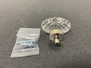 Nostalgic Warehouse 749997 Vintage Oval Fluted Crystal 1-3/16" Cabinet Knob - Polished Nickel