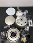 Craftmade 647881228002 Trevor 52 in. Indoor/Outdoor Painted Nickel Finish Ceiling Fan, Integrated LED Light & Remote/Wall Control Included