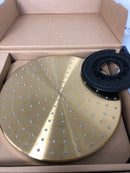 Grohe 26569GN0 Rainshower Mono 1.75 GPM Single Function Shower Head with DreamSpray, SpeedClean, and EcoJoy Technology - Brushed Cool Sunrise