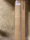 Progress lighting P300393-31M Clear Glass 36 in. 5-Light Matte Black Transitional Vanity Light with Clear Glass for Bathroom