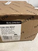 Baldwin 5286056RENT Satin Nickel Right Handed Keyed Door Lever with Square Rose