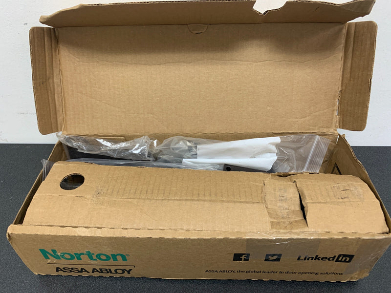Norton 8501690 ADA Compliant Adjustable Spring Sizes 1-6 Institutional Door Closer with Full Cover from the 8000 Series - Statuary Bronze