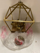 Home decorators collection T-P00200007A Weyburn 4-Light Gold Farmhouse Chandelier Light Fixture with Caged Metal Shade