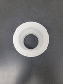 Nora Lighting 4" Baffle Recessed Trim with Metal Ring - White / White