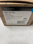 Baldwin 5066055PRIV 5066 Privacy Door Knob Set with 5078 Rose from the Estate Collection - Polished Nickel
