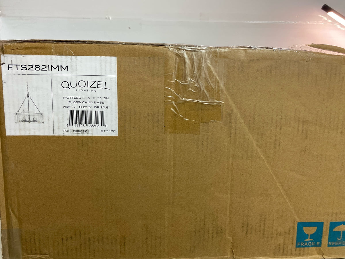 Quoizel FTS2821MM 5 Light 21" Wide Multi Light Pendant - Mottled Silver
