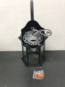 Progress Lighting P560322-031 Dillard 16" Tall Outdoor Wall Sconce with Clear Glass Shade - Textured Black