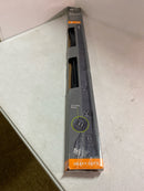 Commercial electric LTS-6Z1320-2U 6-Outlet 2 USB Metal Power Strip, Black