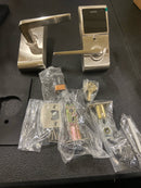 Emtek E4220US15 LH ANTHENA Lever EMTouch Electronic Keypad Leverset with Storeroom / Gate Function from the Brass Modern Collection - Satin Nickel