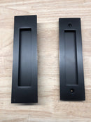 Emtek 2154US10B138 Narrow Modern Rectangular 7-1/4 Inch Passage Mortise Pocket Door Pull for 1-3/8" Thick Doors - Oil Rubbed Bronze