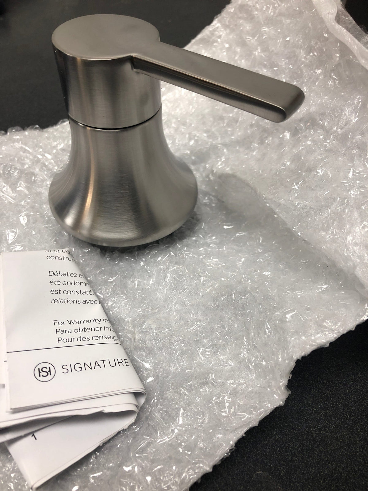 Signature Hardware SHLZPBLEVZBN Lentz Lever Handle Only for Pressure Balance Shower Valve Trim - Brushed Nickel