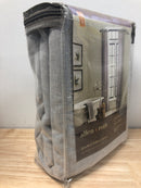 allen + roth 52” X 84” Logan Gray Light Filtering Back Tab Single Curtain Panel