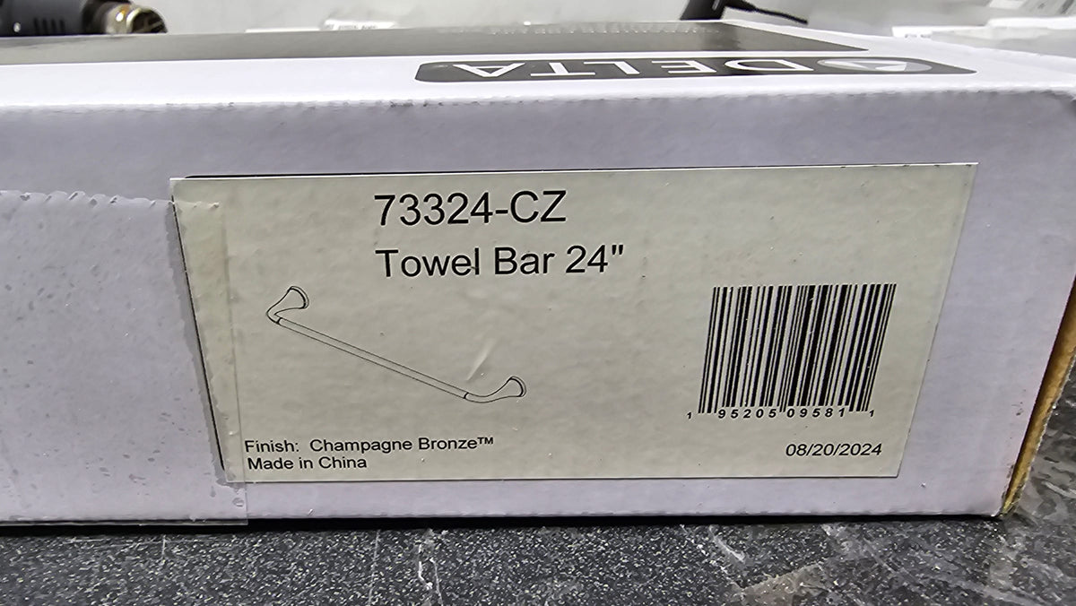 Delta 73324-CZ Kayra 24" Wall Mounted Towel Bar - Champagne Bronze
