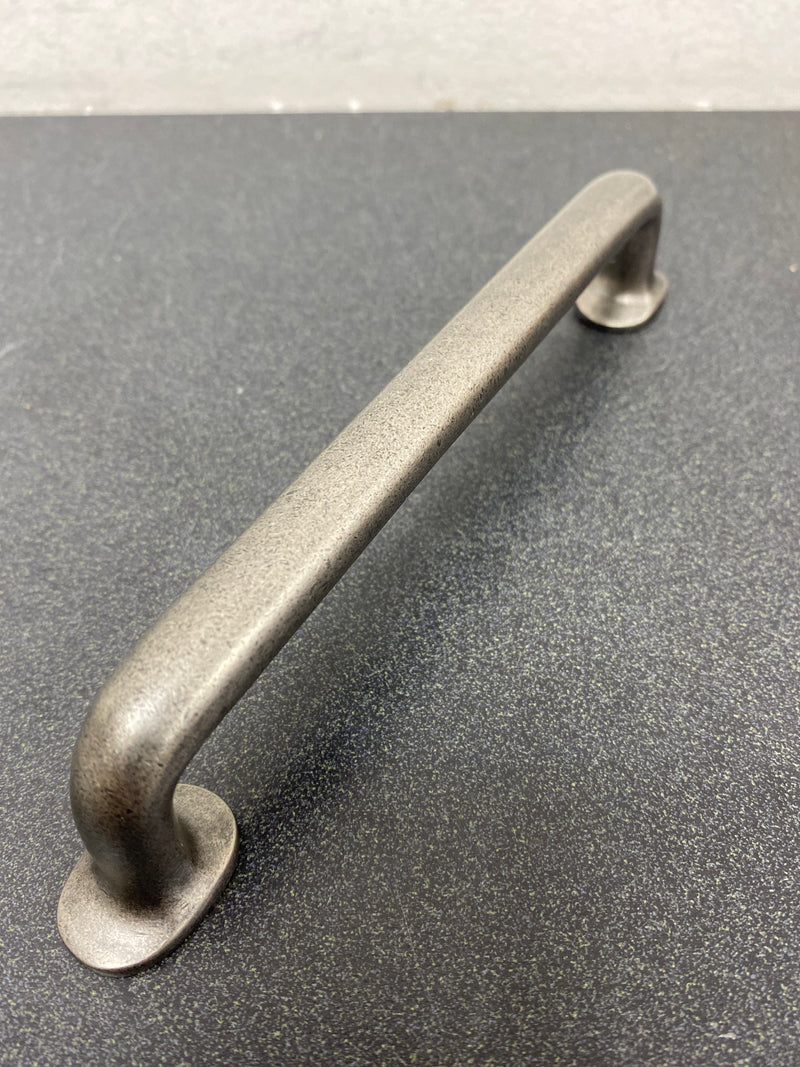Top Knobs M1390 Rounded 6 Inch Center to Center Handle Cabinet Pull from the Aspen Collection - Silicon Bronze Light