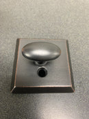 Baldwin SCADIXTAPRRSR481 Adirondack Left Handed Standard C Keyway Single Cylinder Keyed Entry Handleset with Rustic Square Rose and Taper Lever on Interior - Dark Bronze