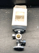 Jones Stephens S10405 5/8 OD COMP X 3/8 OD X 3/8 OD QTR TURN CHR DUAL VALVE LF - Chrome Plated