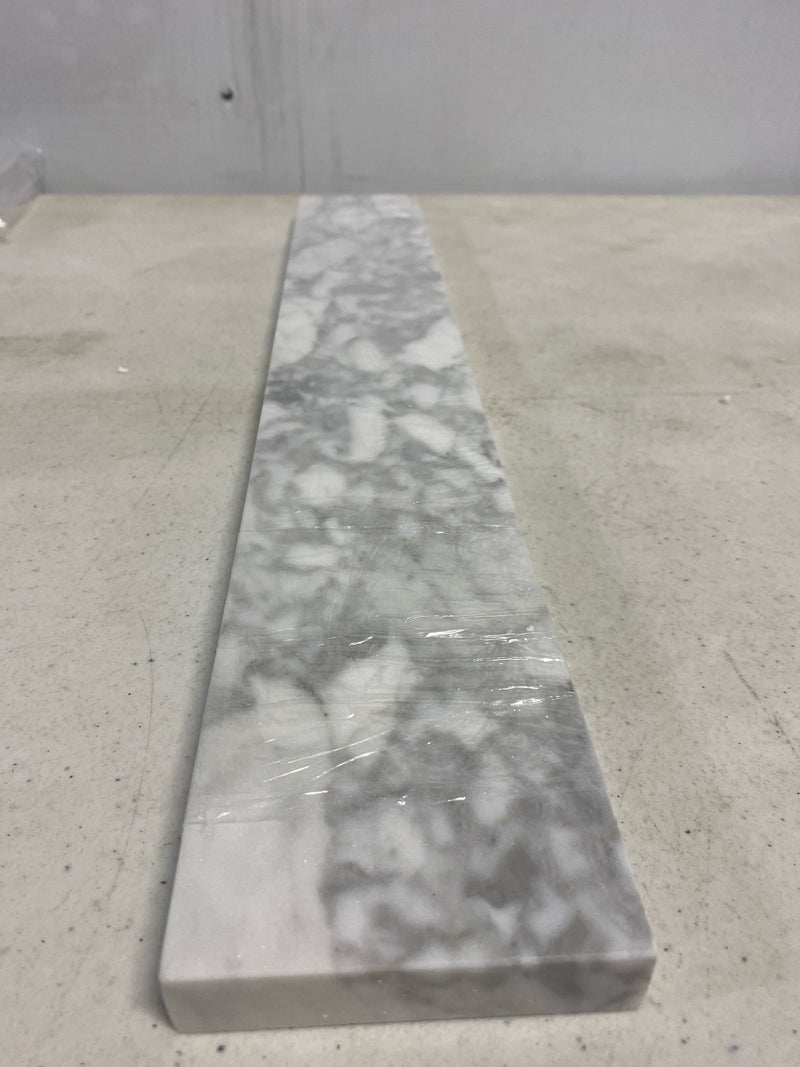 Wyndham Collection WCFVCA1SSCW 21-1/4" x 3" Sidesplash - White Carrara Marble