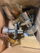 Emtek 5122ROUUS26 Round Knobset Single Cylinder Keyed Entry Door Knob Set with Square Rose - Polished Chrome