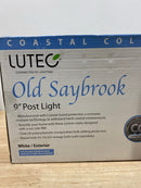 Lutec 7140403331 Coastal Old Saybrook 1-Light Outdoor White Post Light