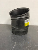 Master flow BA90E6 6 in. x 6 in. Black Stove Pipe Elbow