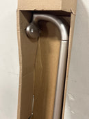 Home decorators collection 244332-410-H60 Dusk 28 in. - 48 in. Single Curtain Rod in Brushed Nickel