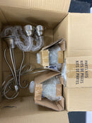 Volume Lighting V2353-33 Chandelier, Brushed Nickel Finish, 20.5" x 20.5" x 18"