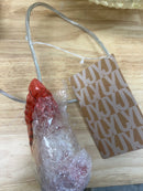 Jonathan y JYL6503B Luna 15.75 in. 1-Light Cream Bohemian Modern Woven Rattan/Iron LED Pendant, White