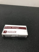 Hickory Hardware 70303-9151 Solid Stainless Steel 4" X 4" - 5/8" Radius Corner Plain Bearing Arc Pattern 8 Hole Door Hinge - Brushed Stainless Steel