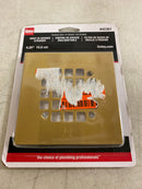 Oatey 42361 Universal 4-1/4 in. Snap-Tite Square Shower Strainer in Brushed Gold