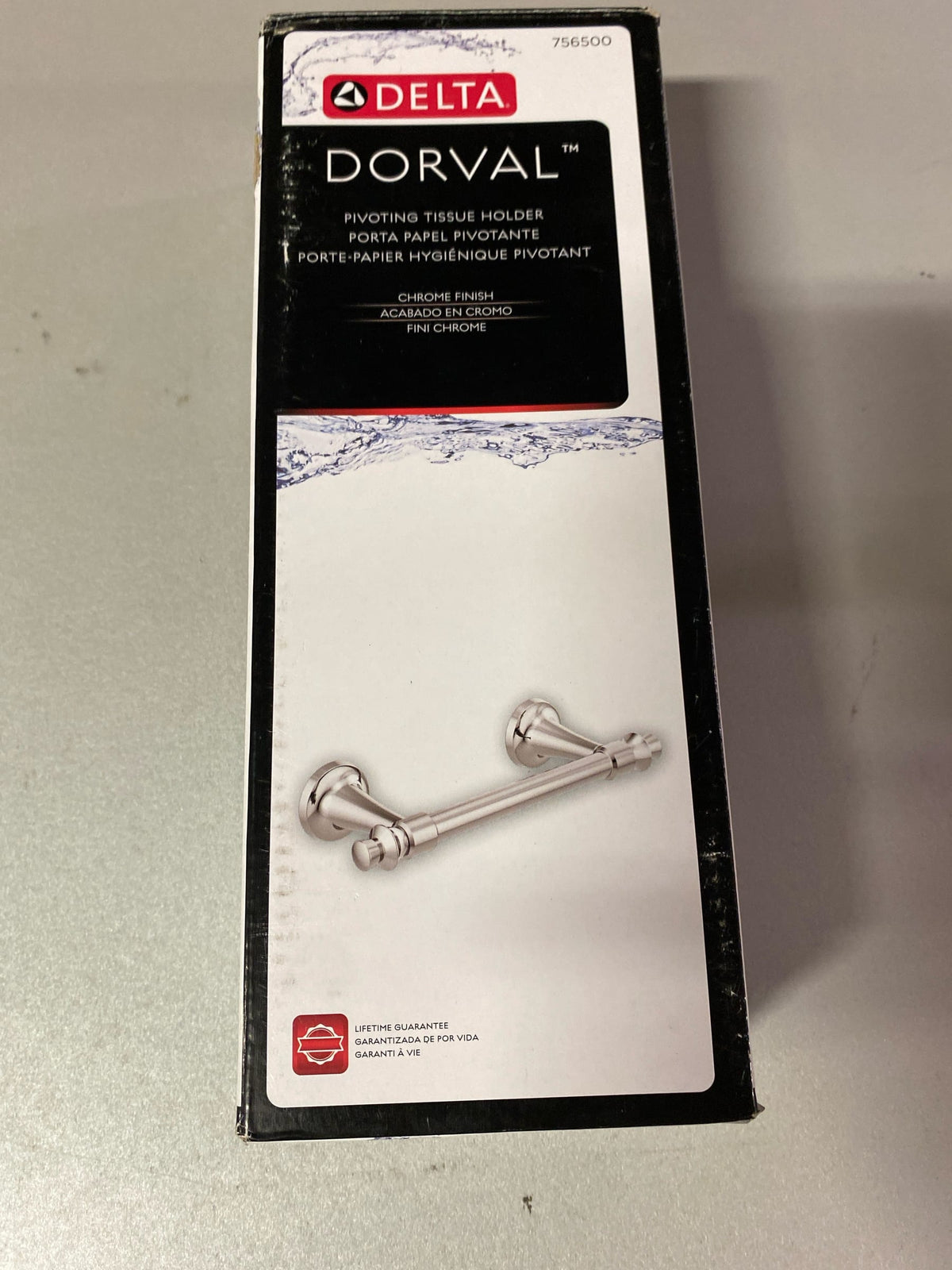 Delta 756500 Dorval Wall Mounted Pivoting Toilet Paper Holder - Chrome