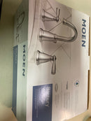 Moen WS84924 Two-Handle High Arc Bathroom Faucet, Chrome