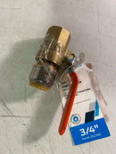 Sharkbite UR22186 Max 3/4 in. Brass Push-to-Connect x FIP Ball Valve