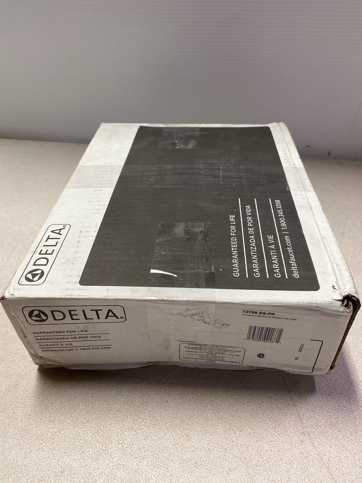 Delta T2799-SS-PR Pivotal Deck Mounted Tub Filler - Lumicoat Stainless