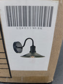 Elegant Lighting LD4033W9BK Etude Single Light 8" Tall Bathroom Sconce - Black