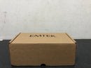 Emtek 7360FB 3-5/8" Center to Center Rectangular Sideplate Sandcast Bronze Single Cylinder Entry Set - Flat Black