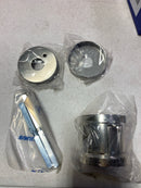 Linnea L10-PAR-SSS Marine Grade 316 Stainless Steel LL100 Passage Door Lever Set with Round Rose - Satin Stainless Steel