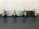 Uolfin 62898IJIEQY31W3 Modern Bathroom Vanity Light 3-Light Black and Brass Cylinder Wall Sconce Light with Clear Glass Shades