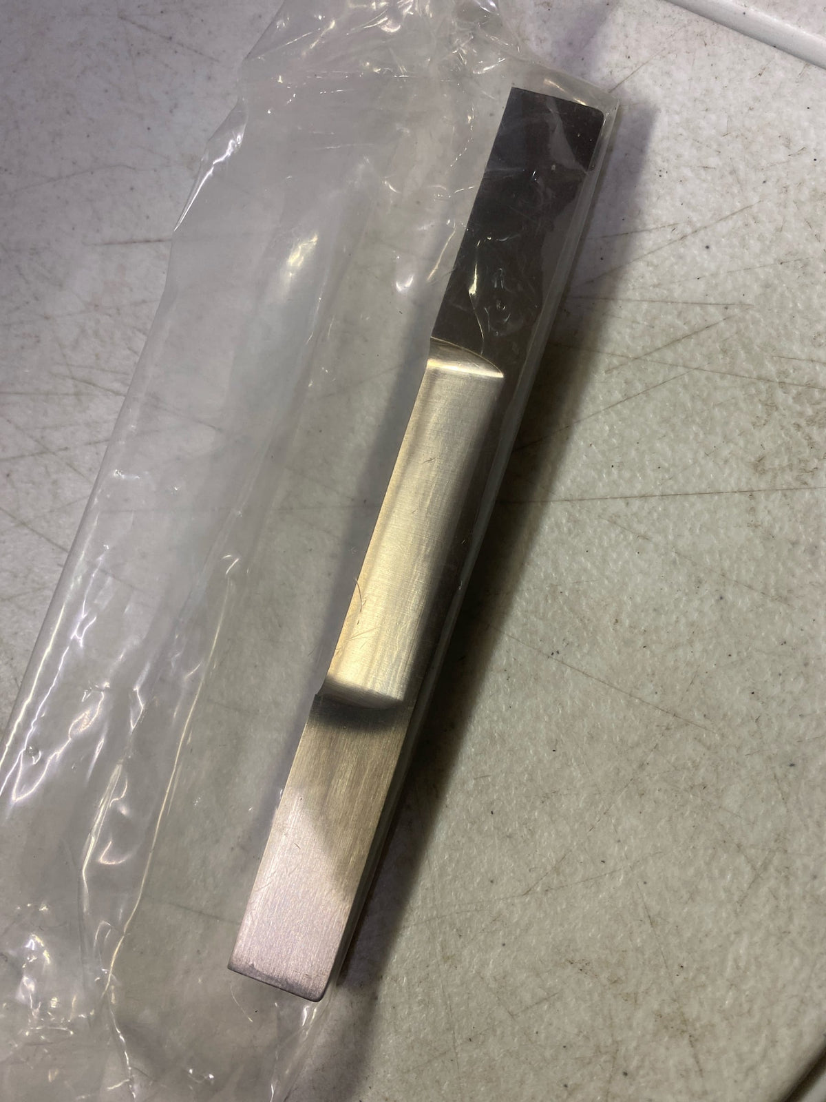 Omnia Center to Center Modern Cabinet Pull Satin Nickel 6"